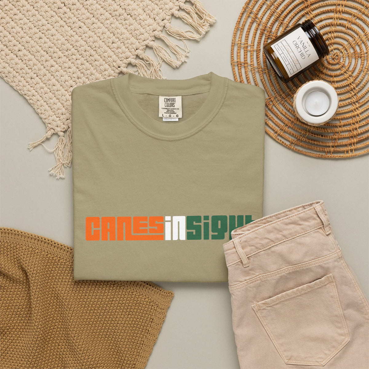 CanesInSight Garment Dyed Tee