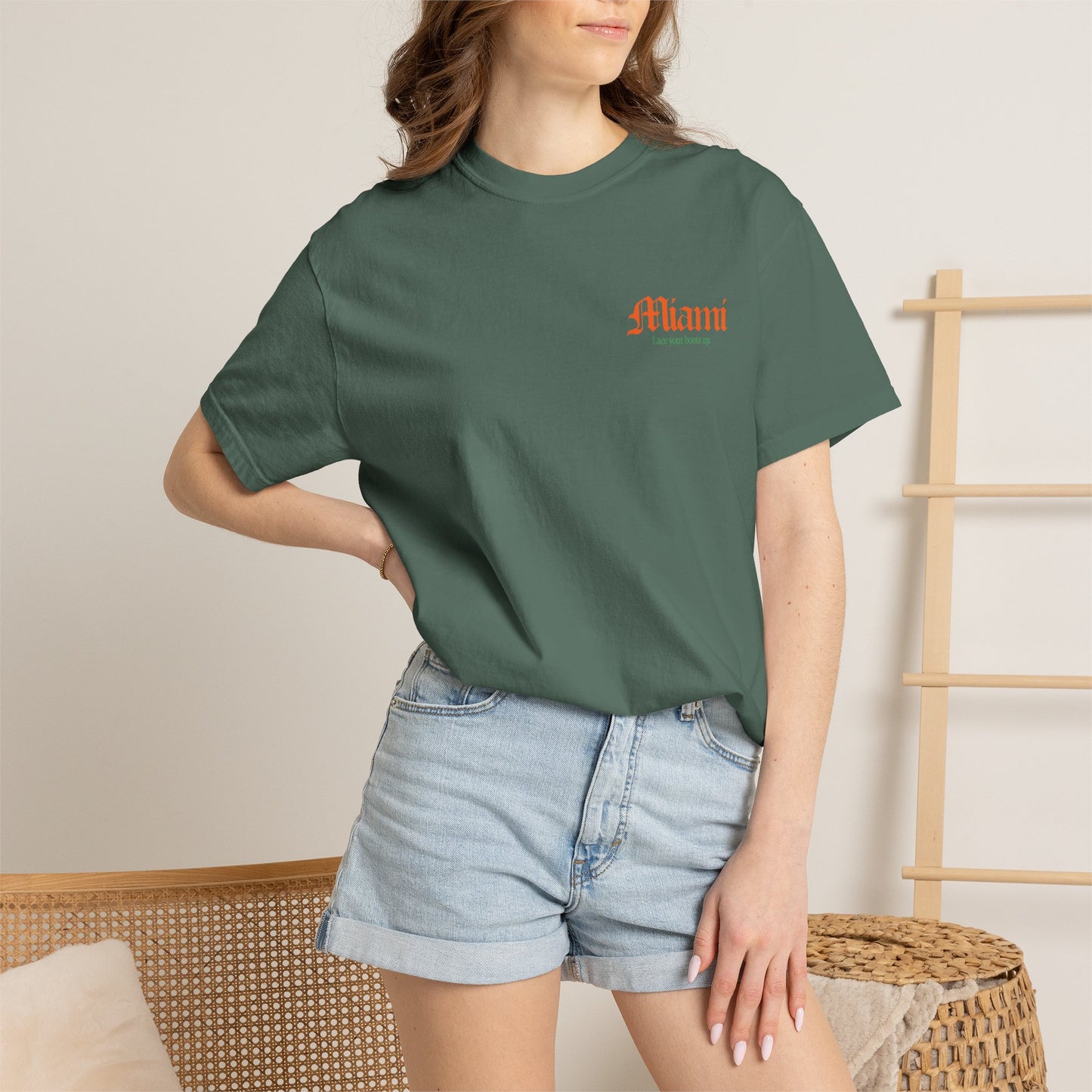 Miami Vintage "Lace Your Boots Up" T-Shirt
