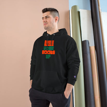 Lace Your Boots Up Hoodie — Retro Streetwear Champion Pullover