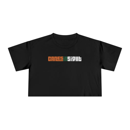 Women's Crop CanesInSight Tee